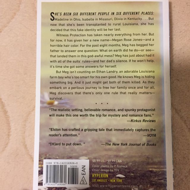 The Rules For Disappearing By Ashley Elston, Hobbies & Toys,