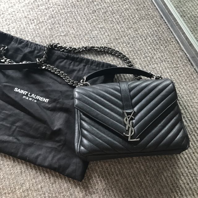 Ysl college bag medium, Luxury, Bags & Wallets on Carousell