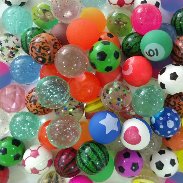 little rubber balls