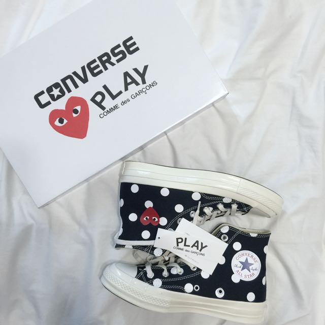 converse cdg polka dot