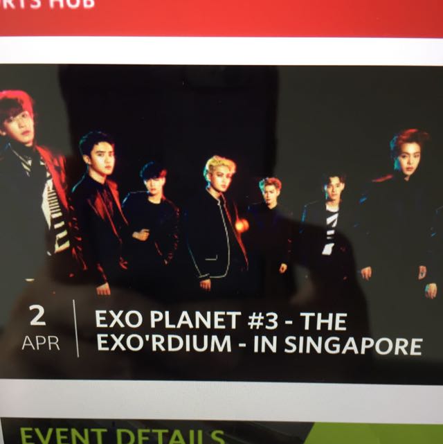 Exo Concert tickets 02 Apr 17, Tickets & Vouchers, Event Tickets on