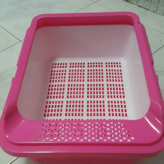 double layer cat litter box
