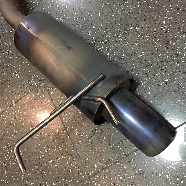 J's Racing Titanium Muffler Exhaust (Original) Honda Fit/Jazz, Car