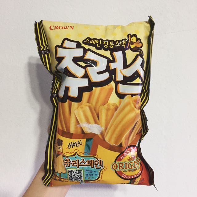 Crown Korean Churros Snack Spanish Dessert, Food & Drinks, Chilled