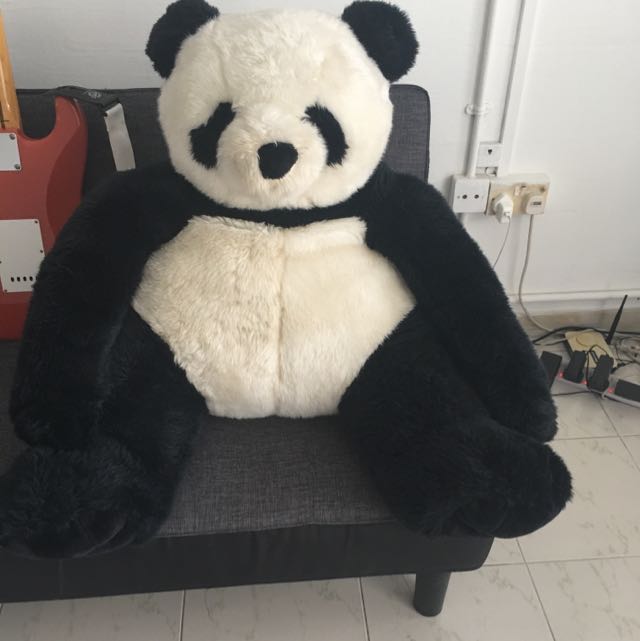 jumbo plush panda bear