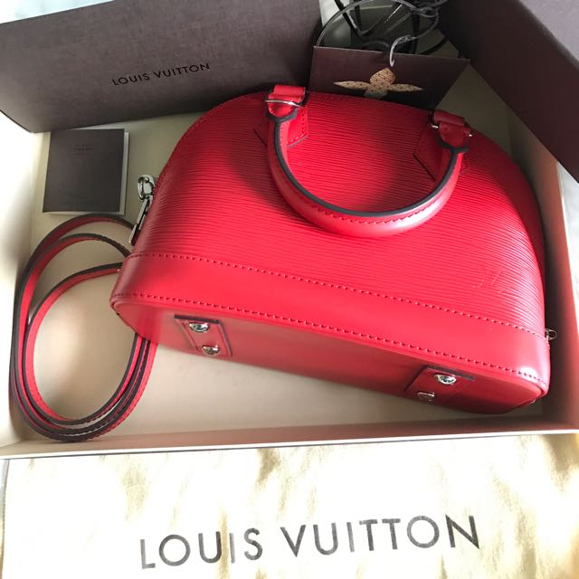 Louis Vuitton - Alma Mini Epi Leather Coquelicot