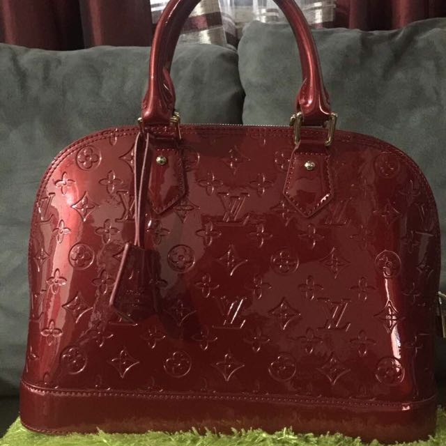 LV Alma Red, Luxury, Bags & Wallets on Carousell