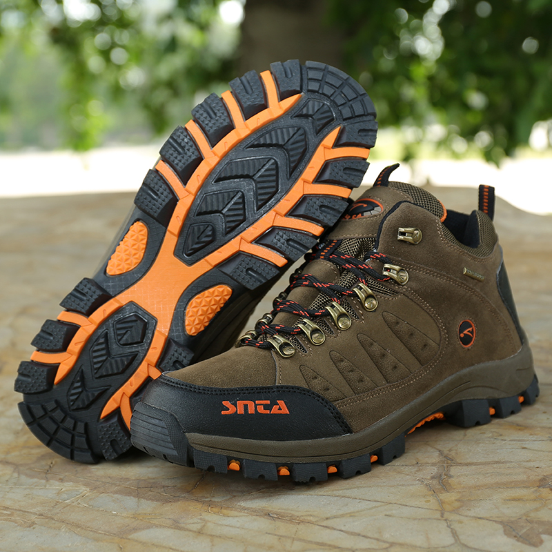 Sepatu Gunung Hiking Outdoor 470 Brown Orange Waterproof Olshop Fashion Olshop Pria Di Carousell