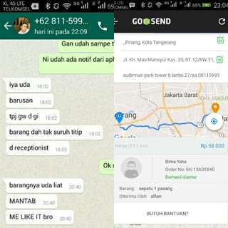 Pengiriman Nb 996 Via Gojek