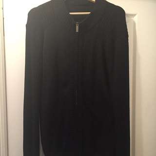 Armani Collezioni Zipper Cardigan