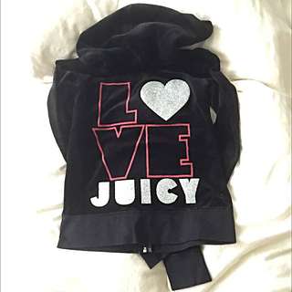 #DIRTY30 Juicy Couture Velour Black Tracksuit Sweater