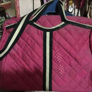 weekender pink bag from bangkok