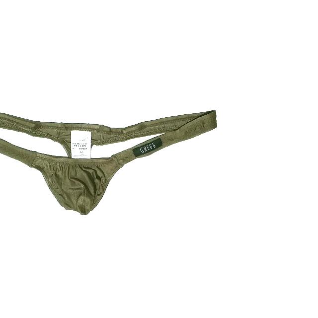 SOLD* Authentic GREGG HOMME Torridz Thong KHAKI Made in CANADA