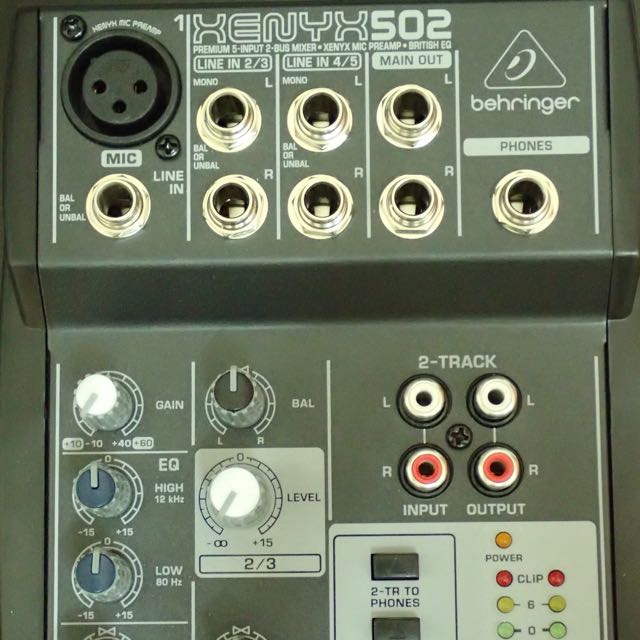 Behringer XENYX 502 5Channel Compact Audio Mixer, Hobbies & Toys