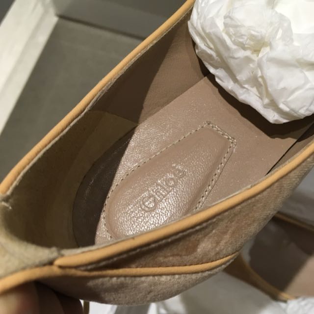 Chloe Ankle Strap Velvet Flats, Women's Fashion, Footwear, Flats on