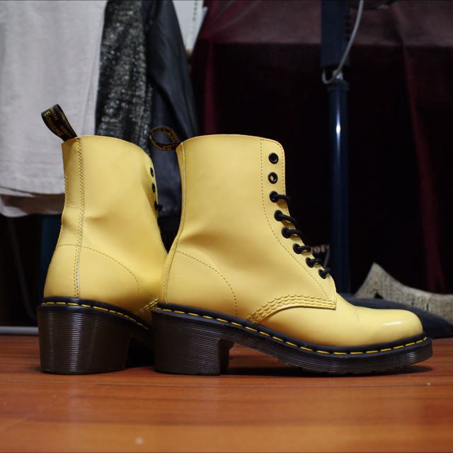 doc martens heeled boots