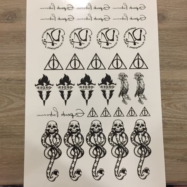 Details 81+ harry potter temporary tattoos thtantai2