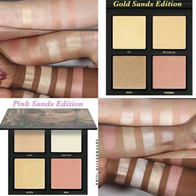 Huda Beauty 3d Highlighter Palette Health Beauty Makeup On
