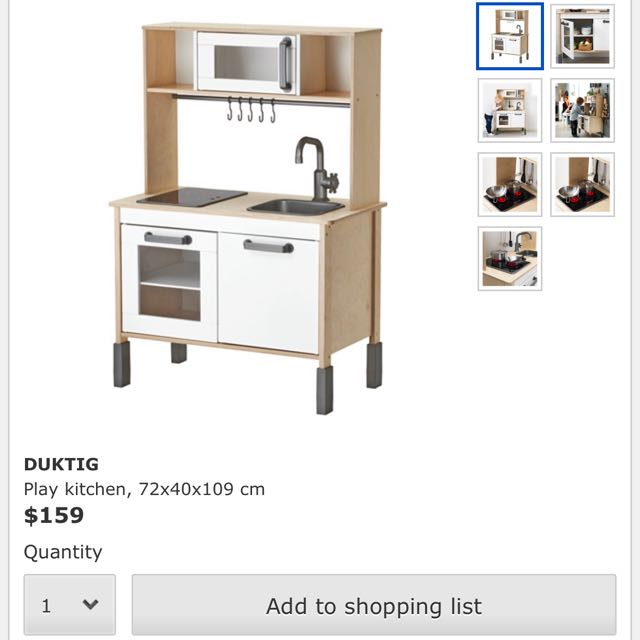 Ikea Duktig Play Kitchen Kids Play Kitchen Babies Kids Toys Walkers On Carousell