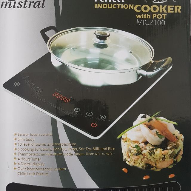 Mistral Induction Cooker MIC2100 *brand new*, TV & Home Appliances