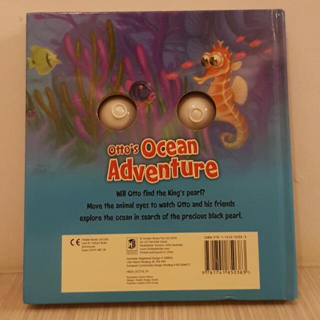 Otto's Ocean Adventure (series 2) Moveable Eyes Hardcover Octopus