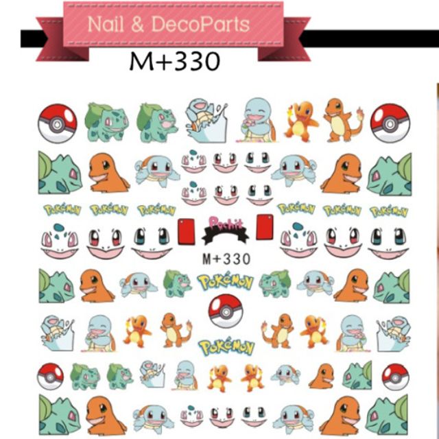 30 X POKEMON Nails Pikachu Nail Art Design Decals Water Transfers Stickers  #148 £1.99 - PicClick UK