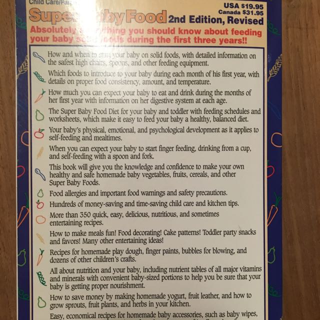 Super Baby Food By Ruth Yaron Books Stationery Fiction On Carousell