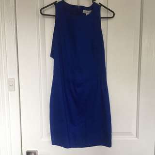 Royal Blue Lulu And Rose Dress With Back Cut Out Size XS/6