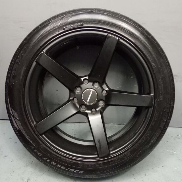 17 Vossen Sport Rim With Tyre 4x100 4x114 3 Sr329 Car Accessories On Carousell