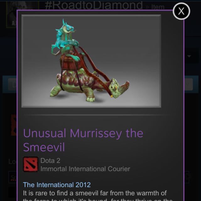 Dota 2 Unusual Courier Murrissey Smeevil Everything Else On