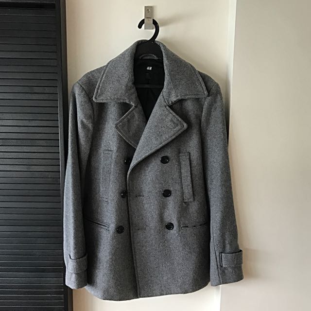 Mens online peacoat h&m