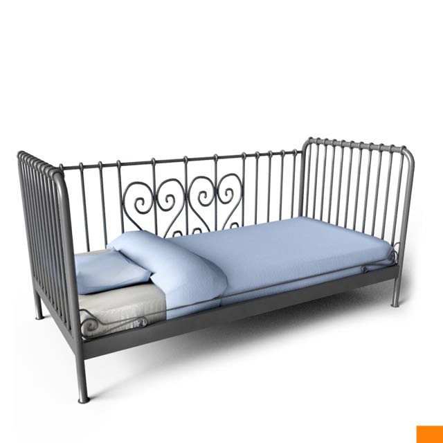 IKEA Meldal single Day Bed (black frame), Furniture & Home Living