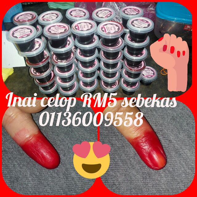 Inai Celop, Women's Fashion, Muslimah Fashion, Baju Kurung & sets on ...