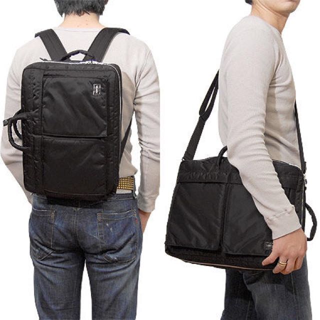 One porter (PORTER) tanker 3WAY briefcase, 男裝, 袋, 小袋- Carousell
