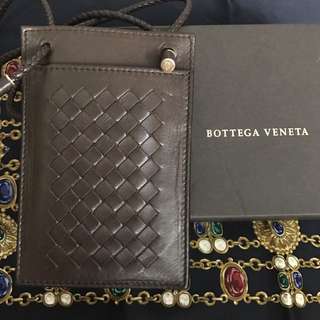 Bottega Veneta lanyard phone ID card holder