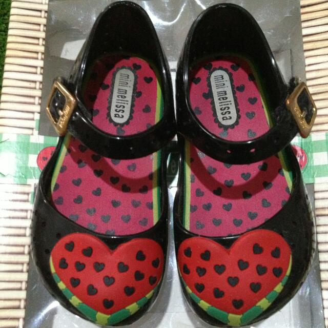 Flat Shoes Sepatu Jelly Anak Lucu Buah Semangka Authentic Mini Melissa Furadinha Watermelon Black Bayi Anak Baju Anak Perempuan Di Carousell