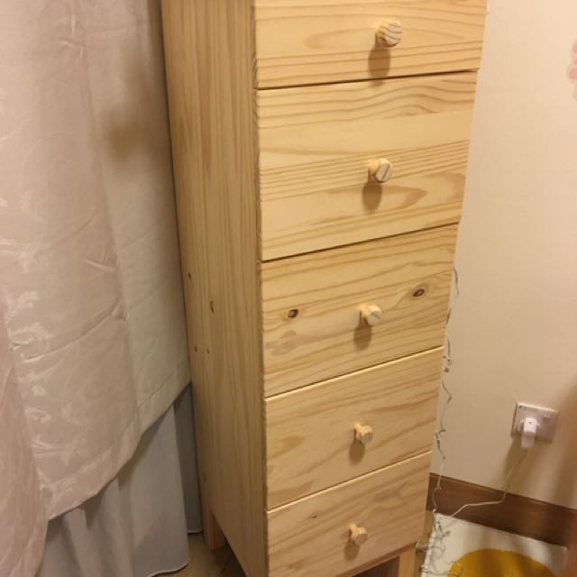 Ikea Tarva 5 Drawer Tall Cabinet / Chest If Drawers, Furniture & Home ...