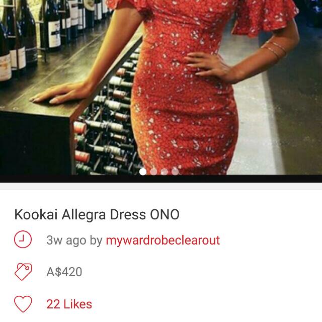 kookai allegra dress