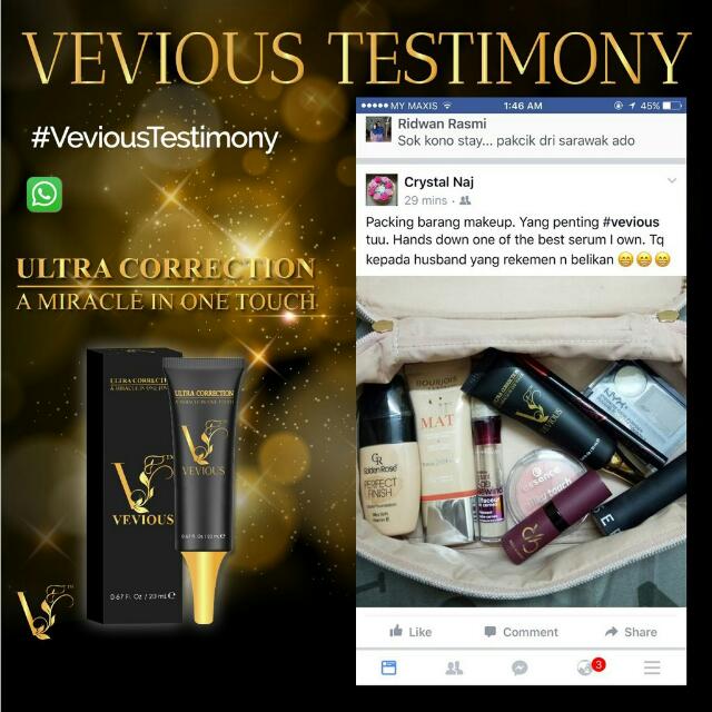 Vevious Ultra Correction Serum Beauty Personal Care Face Makeup On Carousell