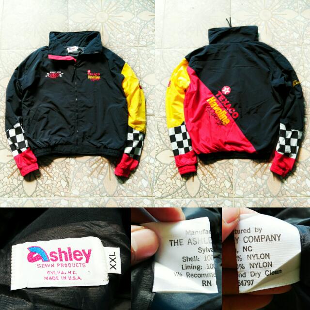 Vintage 90s Team Havoline Racing Jacket Nascar Racer Ernie Ervans Made In Usa Fesyen Pria Pakaian Di Carousell