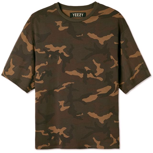 YEEZY SEASON 1 CAMO TEE, Men's Fashion, Tops u0026 Sets, Hoodies on Carousell
