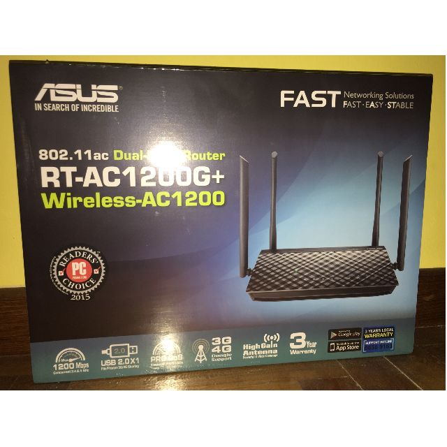 Asus Wireless Router RT-AC1200G+, Computers & Tech, Parts & Accessories ...