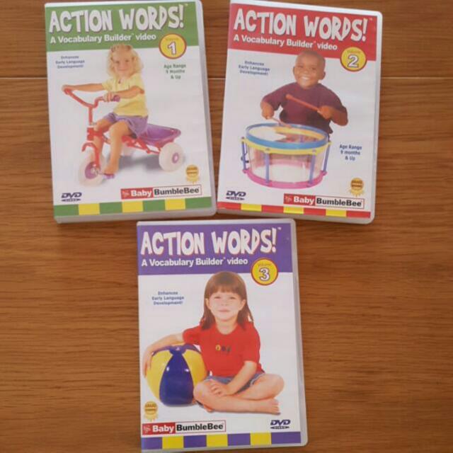 Baby BumbleBee Vol. 1, 2, 3 Action Words! DVD Box Set for