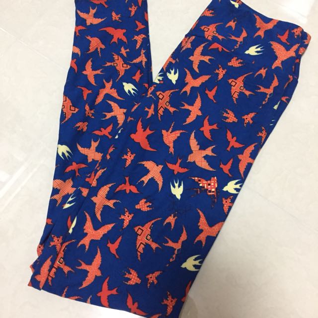 BNWOT LuLaRoe OS Leggings Swallows Birds Women s Fashion Bottoms Jeans Leggings on Carousell