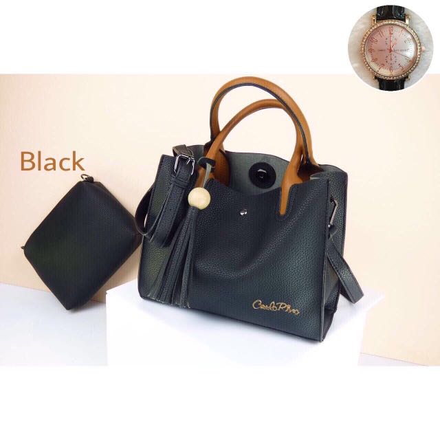 Carlo Rino, Women's Fashion, Bags & Wallets, Purses & Pouches on Carousell