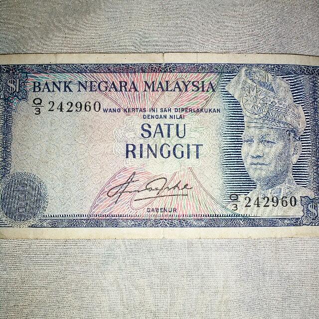 Duit Kertas Rm1 Lama Antiques Currency On Carousell