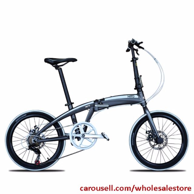HITO 20 inch folding bicycle, Folding Bike aluminum alloy S-shape frame with double disc brake. Foldable pedal, adult bike 140-180cm/ Sports Equipment/Road Bike/Two wheeler/mountain climbing bike/racing bicycle/foldable pedal mtb road bike (Category: Bicycles) located in Singapore. Submitted by wholesalestore (Listing ID 97307340, Image 4). Description: .