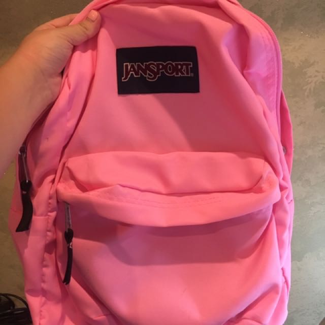 jansport neon pink