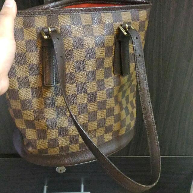 Louis Vuitton Petit Marais Bucket Bag in Damier Ebene - SOLD