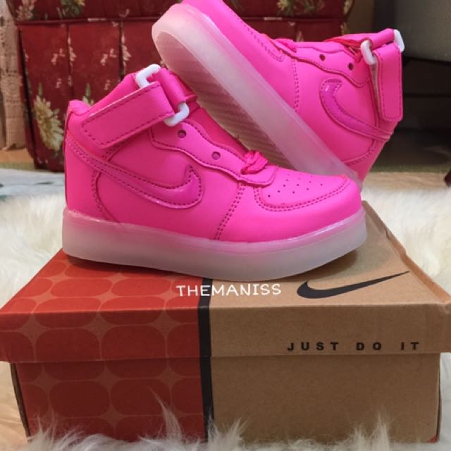 Nike LED Shoes High Cut, Babies & Kids, Babies & Kids Fashion on Carousell